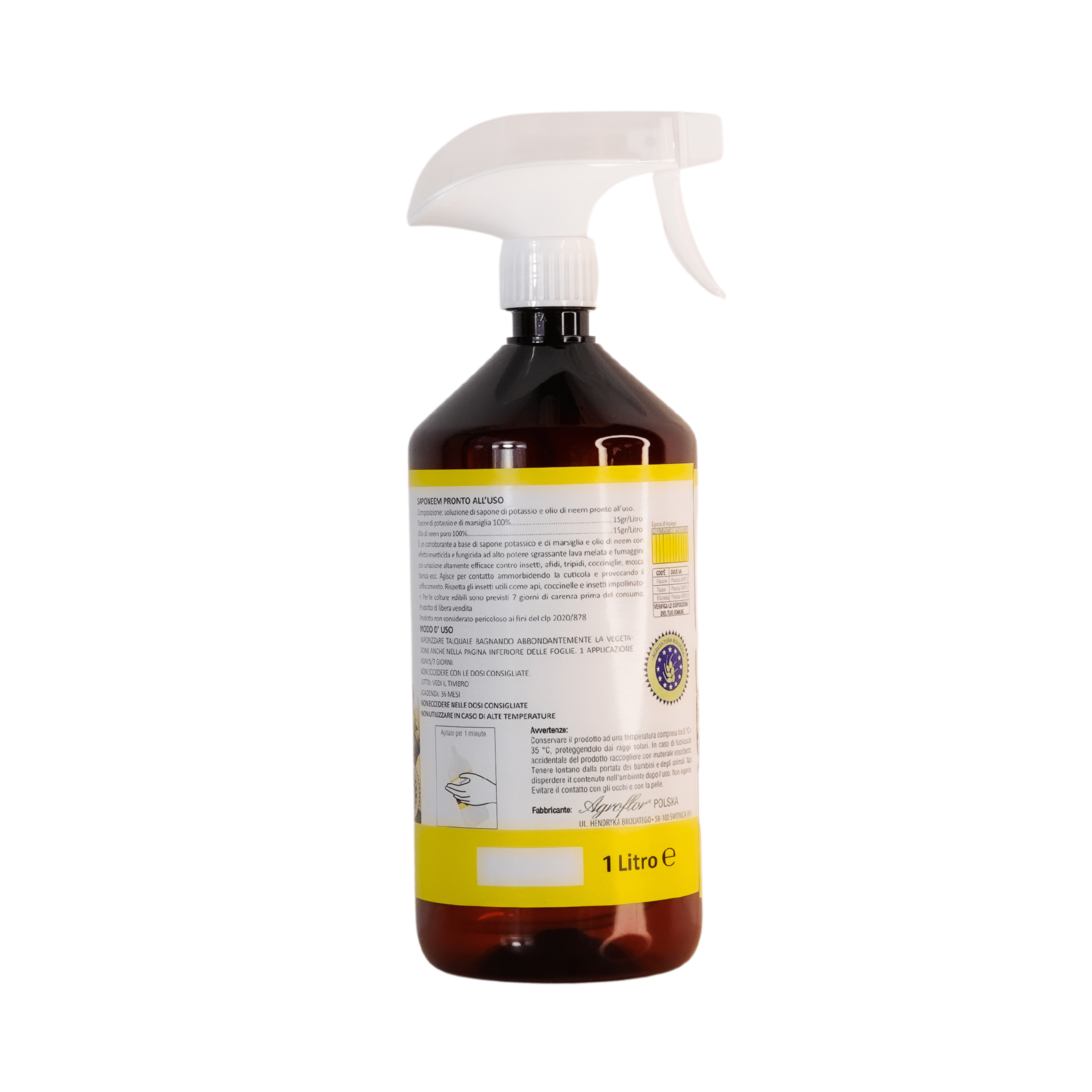 Saponeem - Sapone di Potassio e Olio di Neem (pronto all' uso) - immagine 4