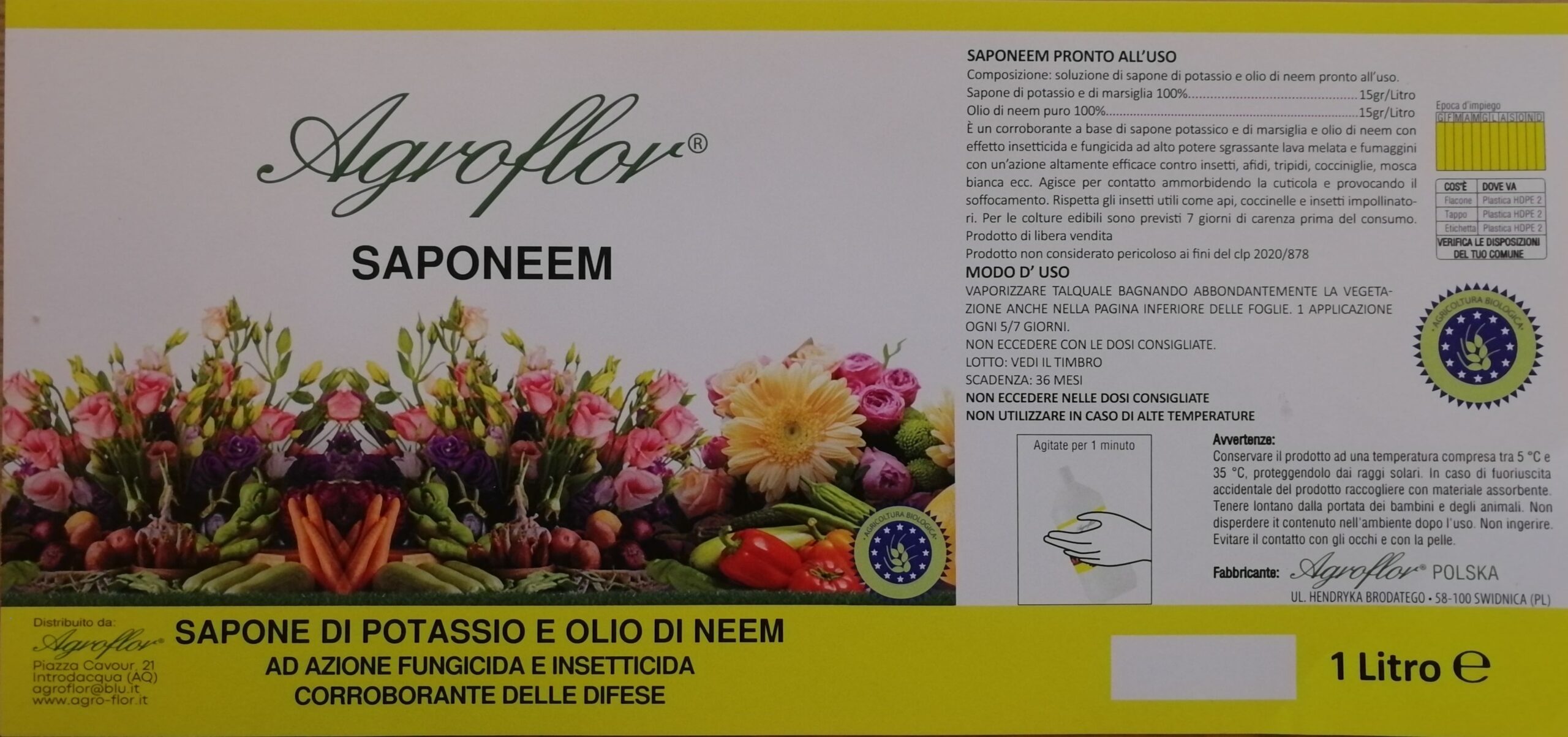 Saponeem - Sapone di Potassio e Olio di Neem (pronto all' uso) - immagine 2